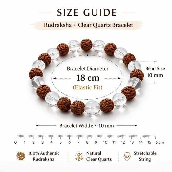 Brown_Rudraksha_Clear_Quartz_Bead_Spiritual_Bracelet_For_Meditation