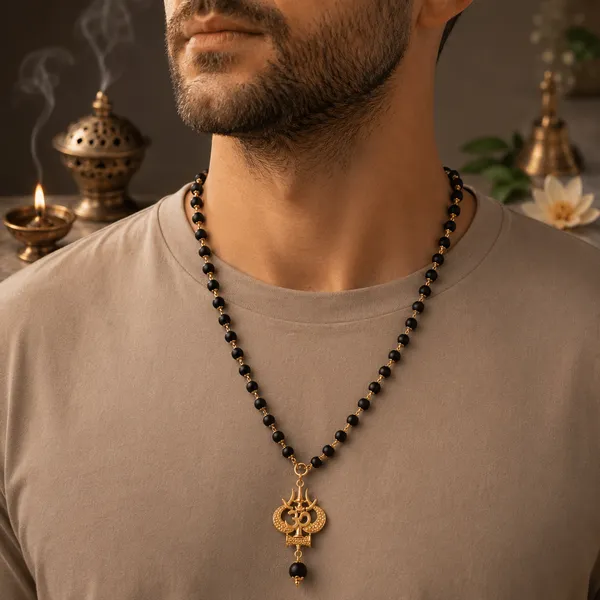 Premium_Black_Karungali_Mala_with_Gold_Om_Trishul_Pendant