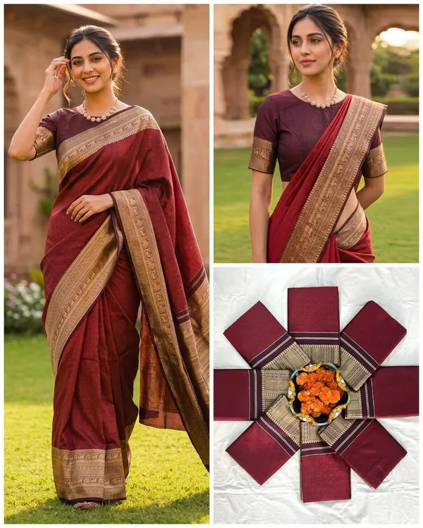 Beauty_Fancy_Banarasi_Lichi_Silk_Saree_with_Golden_Zari_Work