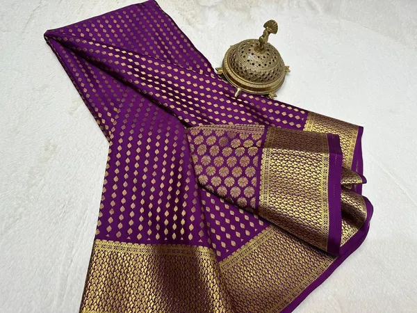 Deep_Violet_Traditional_Crepe_Brocade_Silk_Women's_Saree_