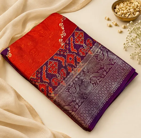 Designer_Heavy_Marshmallow_Saree_for_Festive_Wear_with_Zari_Border