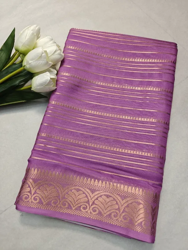 Light_Purple_Soft_Silk_Saree_with_Leheriya_Gold_Zari_Stripes