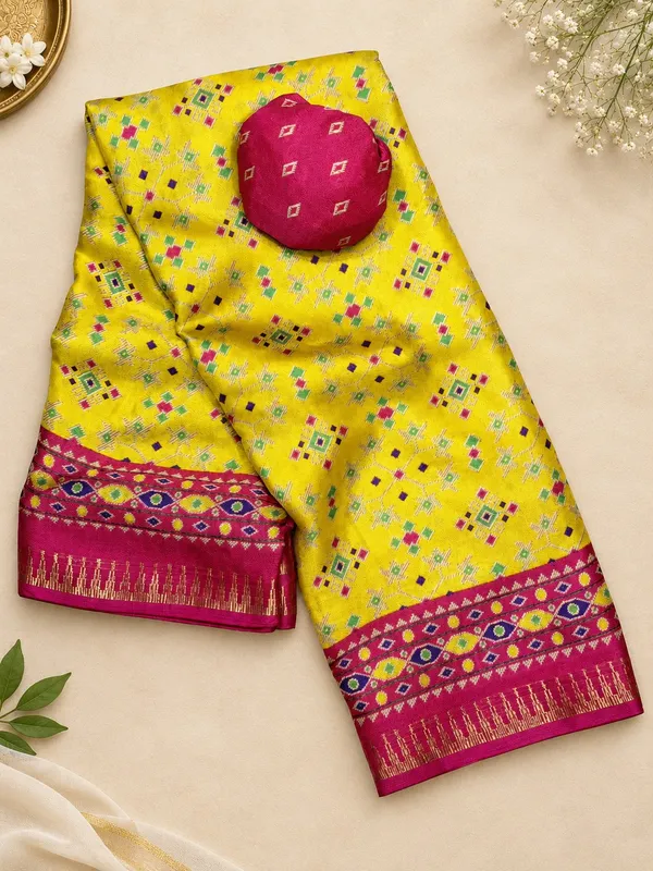 Pink_Super_Premium_Georgette_Bandhej_Saree_with_Matching_Blouse