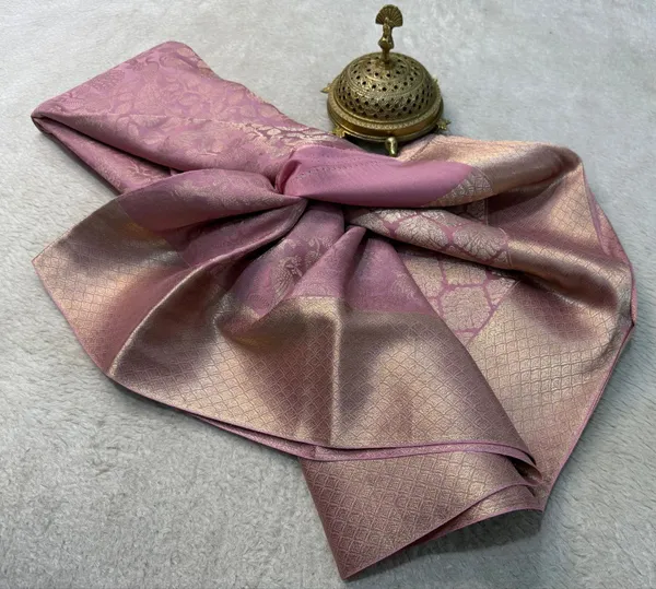 Pink_Workwear_Friendly_Gold_Zari_Woven_Brocade_Silk_Saree