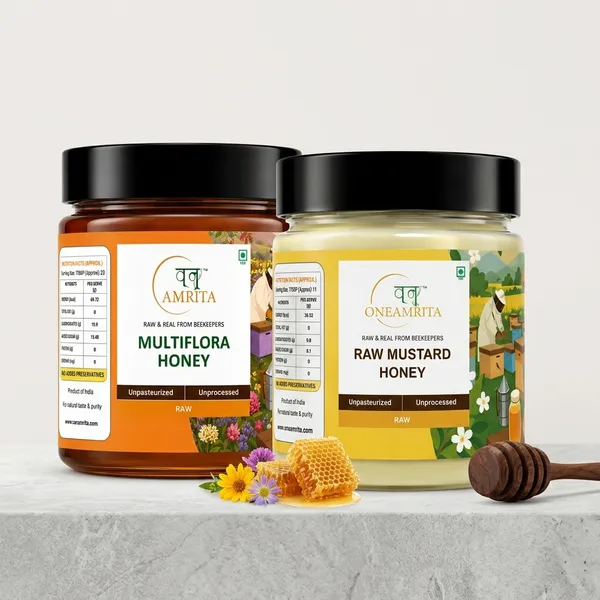 Oneamrita_Multiflora_&_Mustard_Honey_Essentials_Duo