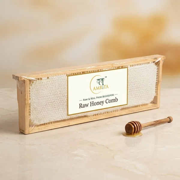 One_Amrita_Raw_Honey_Comb_Full_Frame