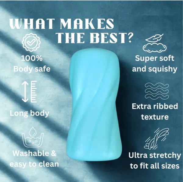 Stroker_For_Men_Textured_Silicone_-Personal_Body_Massager_|_Soft_&_Flexible_Massager