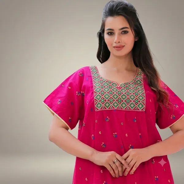 Cotton_Embroidery_Nighty_For_Women