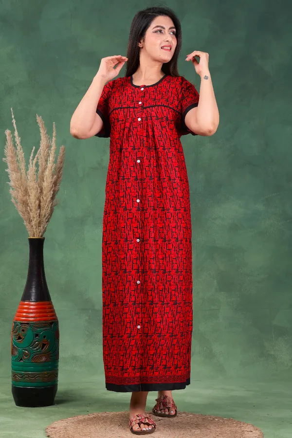 Cotton_Full_Button_Front_Open_Nighty_For_Women