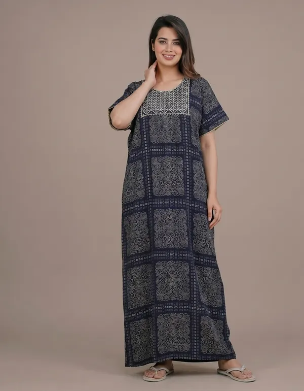 Cotton_Embroidery_Nighty_For_Women