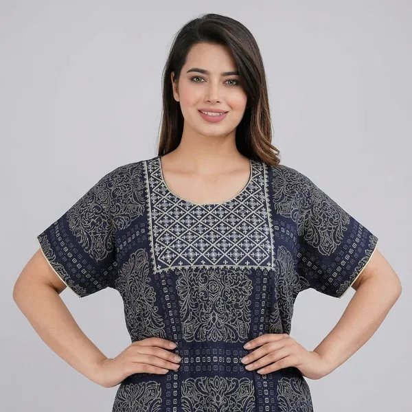 Cotton_Embroidery_Nighty_For_Women