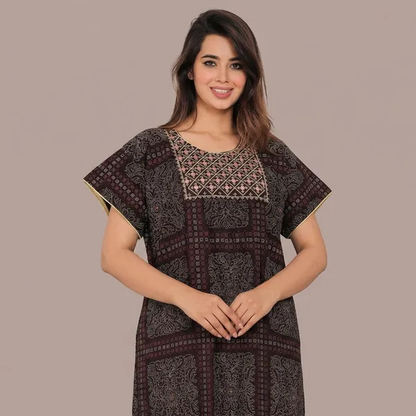 Cotton_Embroidery_Nighty_For_Women