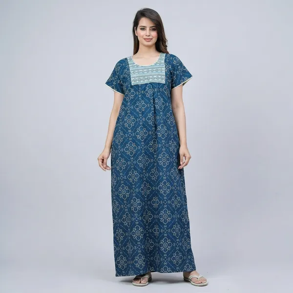 Cotton_Embroidery_Nighty_For_Women