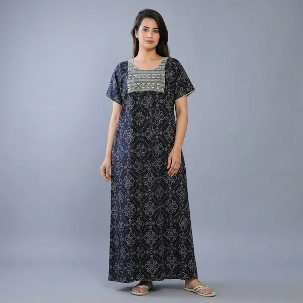Cotton_Embroidery_Nighty_For_Women