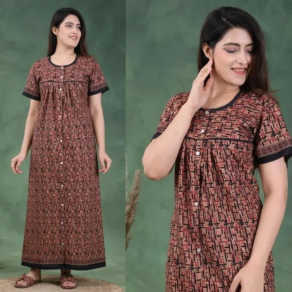 Cotton_Full_Button_Front_Open_Nighty_For_Women