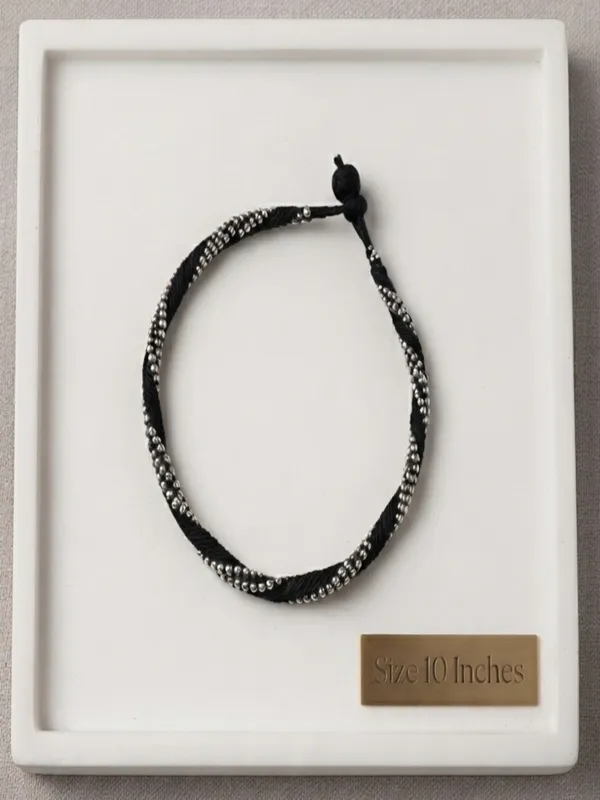 Black_Thread_Anklet_with_Silver_Beads
