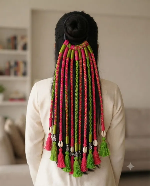 Green_&_Pink_Boho_Hair_Strings