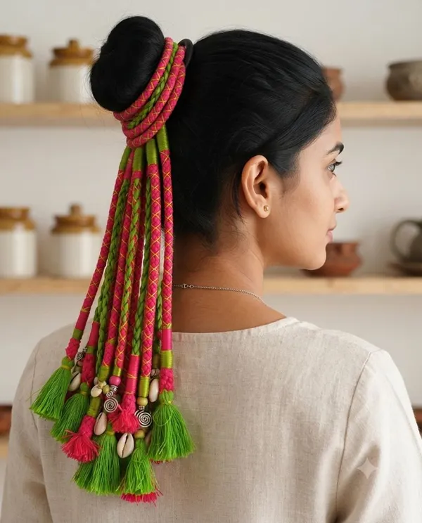 Green_&_Pink_Boho_Hair_Strings