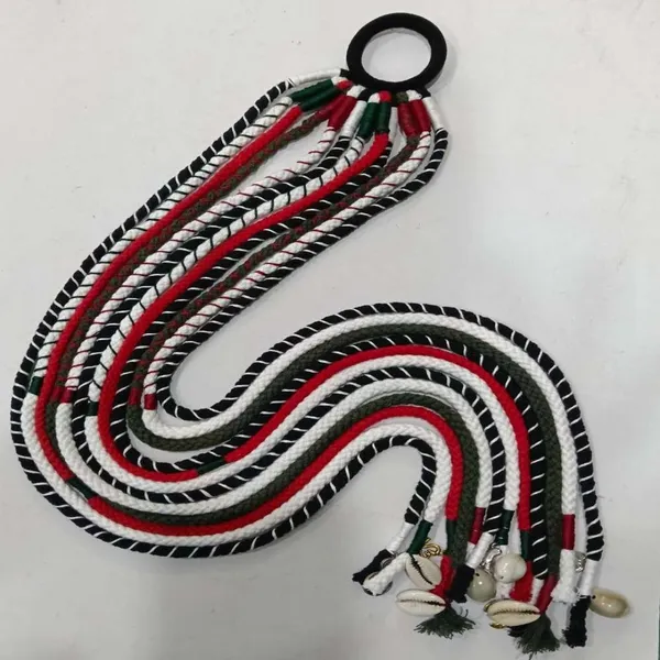 White_&_Red_Cotton_Threads_Bohemian_Hair_Strings
