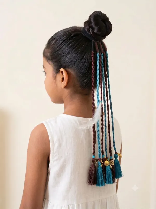 Multi_Color_Silk_Thread_Hair_Strings_For_Kids