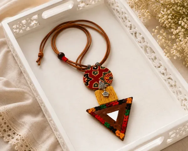 Fabric_&_Leather_Fusion_Statement_Necklace_For_Women