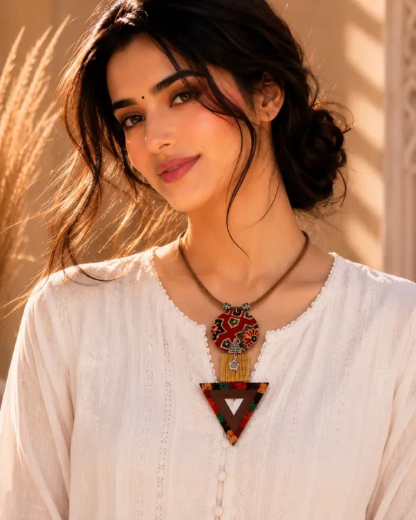 Fabric_&_Leather_Fusion_Statement_Necklace_For_Women