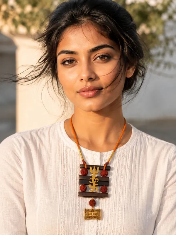 Wood_And_Brass_Swastik_Pendant_Statement_Necklace_For_Women