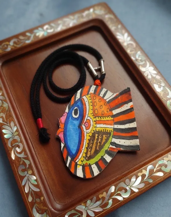 Tholu_Bommalata_Leather_Fish_Necklace