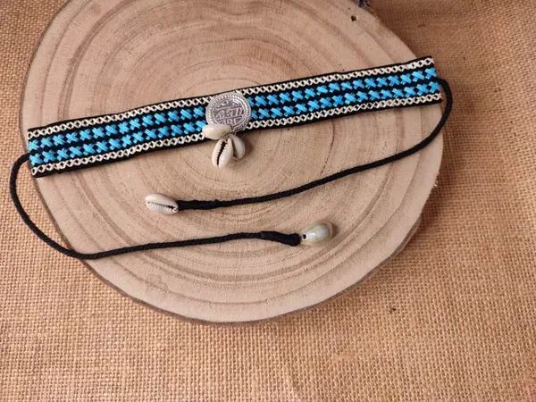 Blue_Woven_Thread_Anklet_For_Women