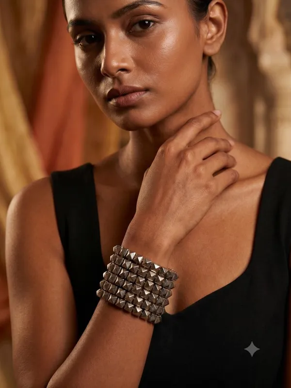 Silver_Multi_Layered_Bracelet_For_Women