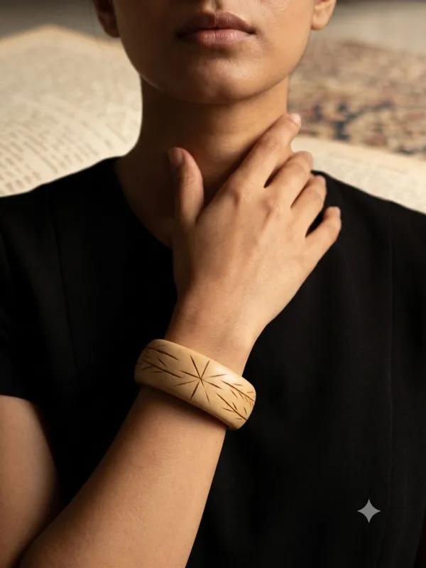 Off_White_Wooden_Bangle_For_Women