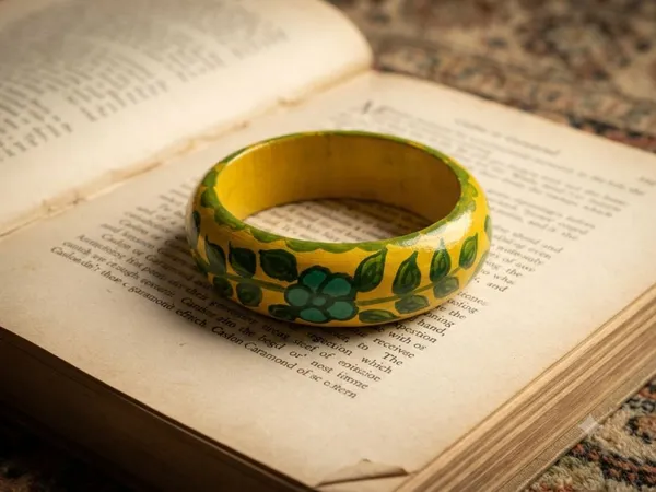 Yellow_&_Green_Wooden_Kada_For_Women