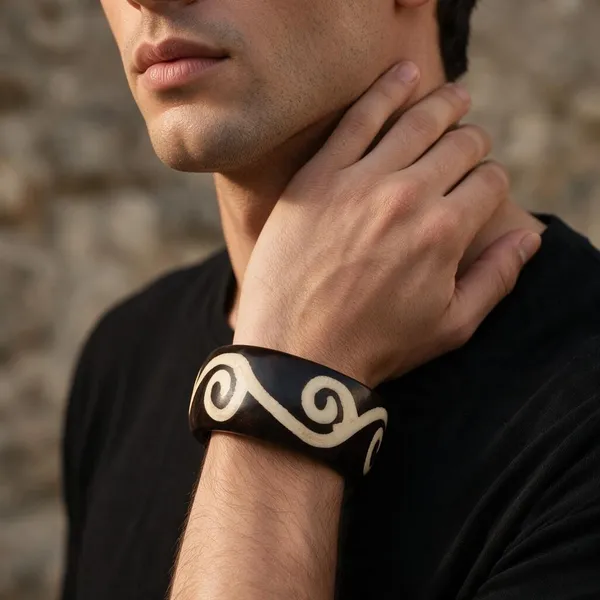 Black_&_White_Resin_Kada_For_Women