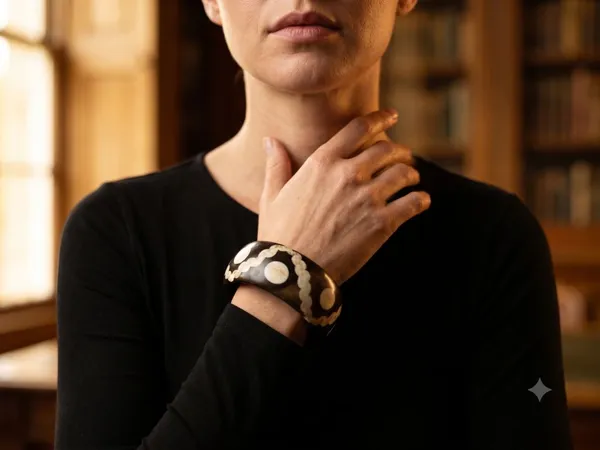 Black_&_White_Resin_Kada_For_Women