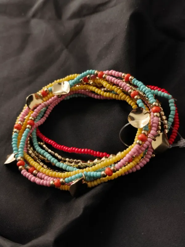 Multi_Color_Layered_Small_Beads_Bracelet_For_Women