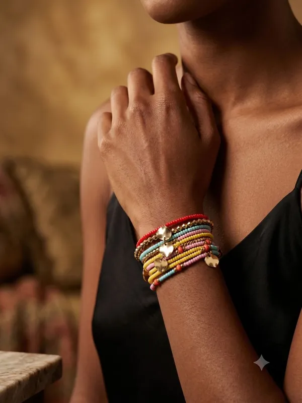 Multi_Color_Layered_Small_Beads_Bracelet_For_Women