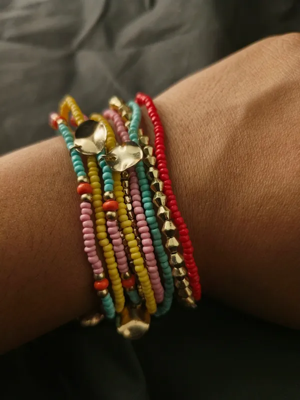 Multi_Color_Layered_Small_Beads_Bracelet_For_Women