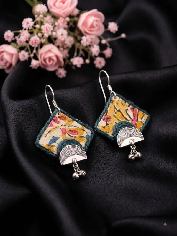 Kalamkari_Fabric_Earrings