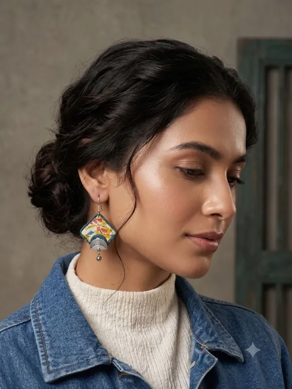 Kalamkari_Fabric_Earrings