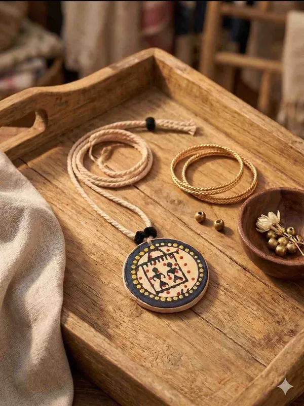Warli_Print_Fabric_Necklace