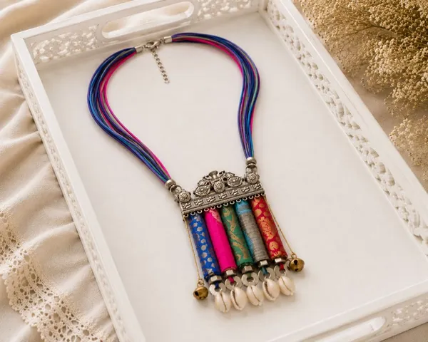 Brocade_Fabric_Statement_Necklace