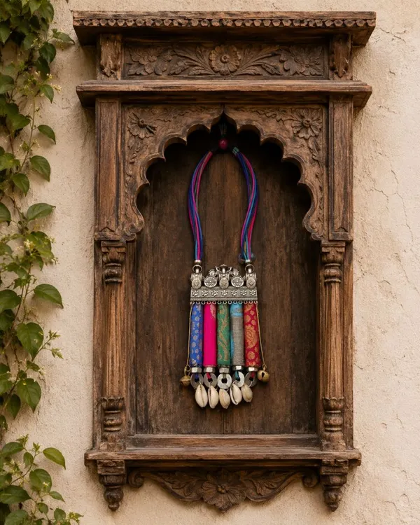 Brocade_Fabric_Statement_Necklace
