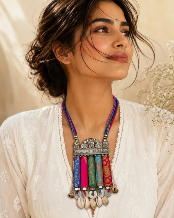 Brocade_Fabric_Statement_Necklace