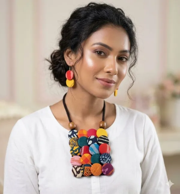 Multi_Colour_Fabric_Necklace