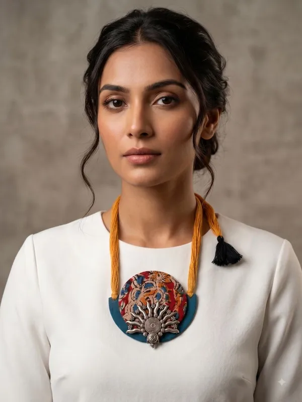 Kalamkari_Fabric_Necklace_For_Women