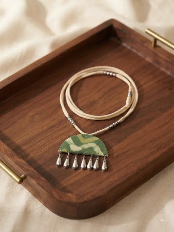 Green_Block_Print_Fabric_Necklace