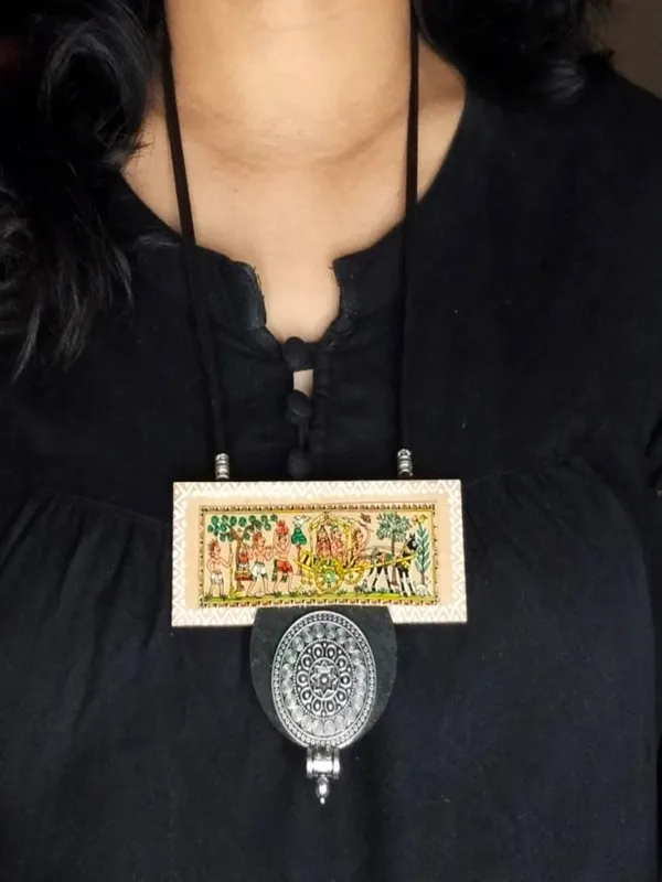Pattachitra_Boho_Statement_Jewellery_Set_For_Women