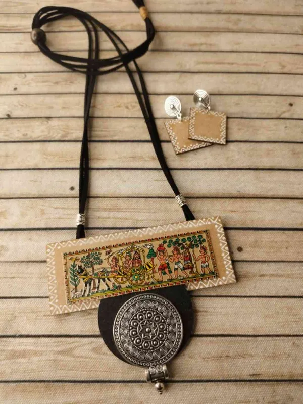 Pattachitra_Boho_Statement_Jewellery_Set_For_Women