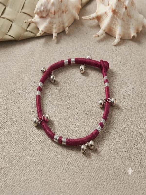 Red_Anklet_with_Ghungroos_with_Women