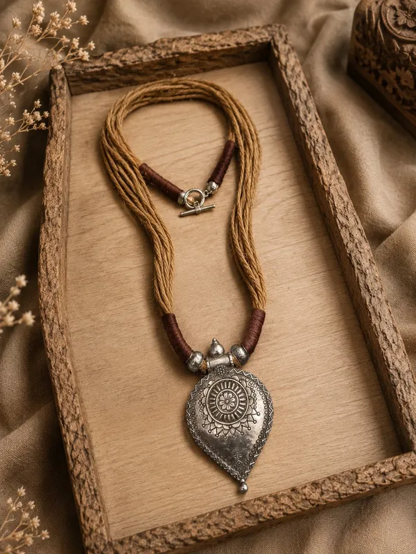 Brown_Jute_Cord_Pendant_Necklace_For_Women